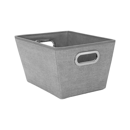 Simplify Storage Bin, Plastic, HGrey, 13 in H, 10.8 in W, 13 in L 25434-HEATHER